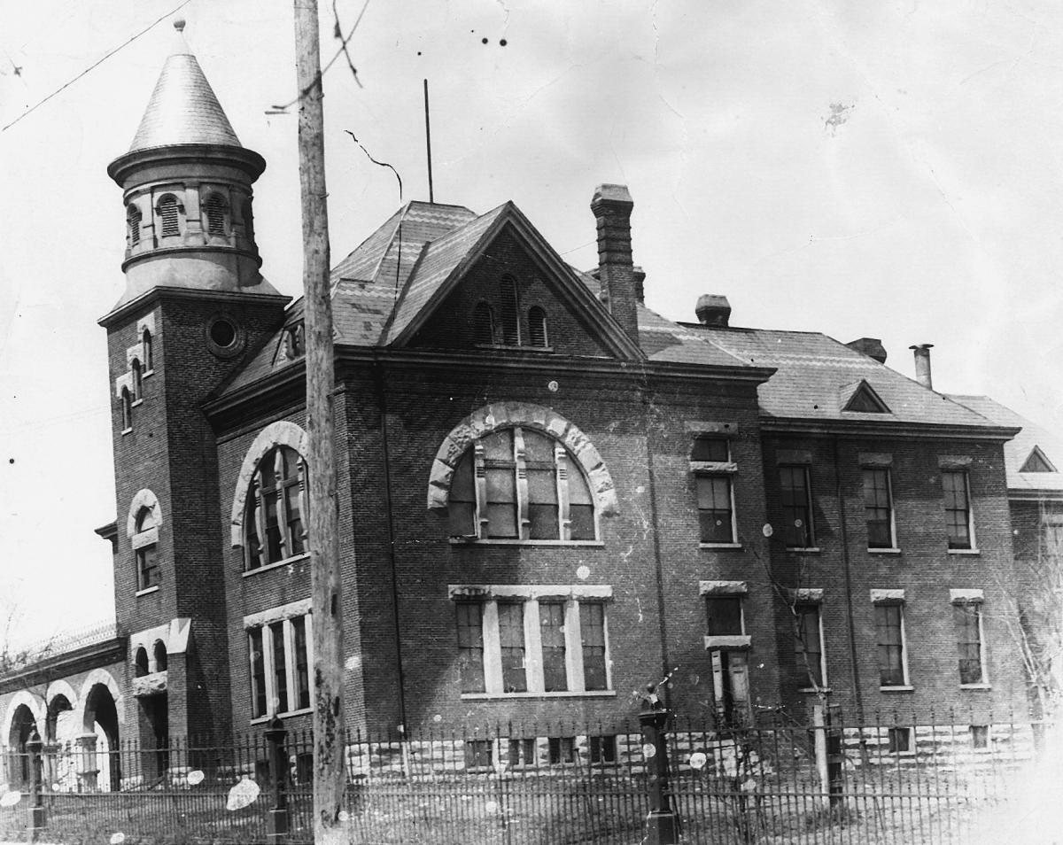 Paris City School Building on 7th Street (1890-1907).